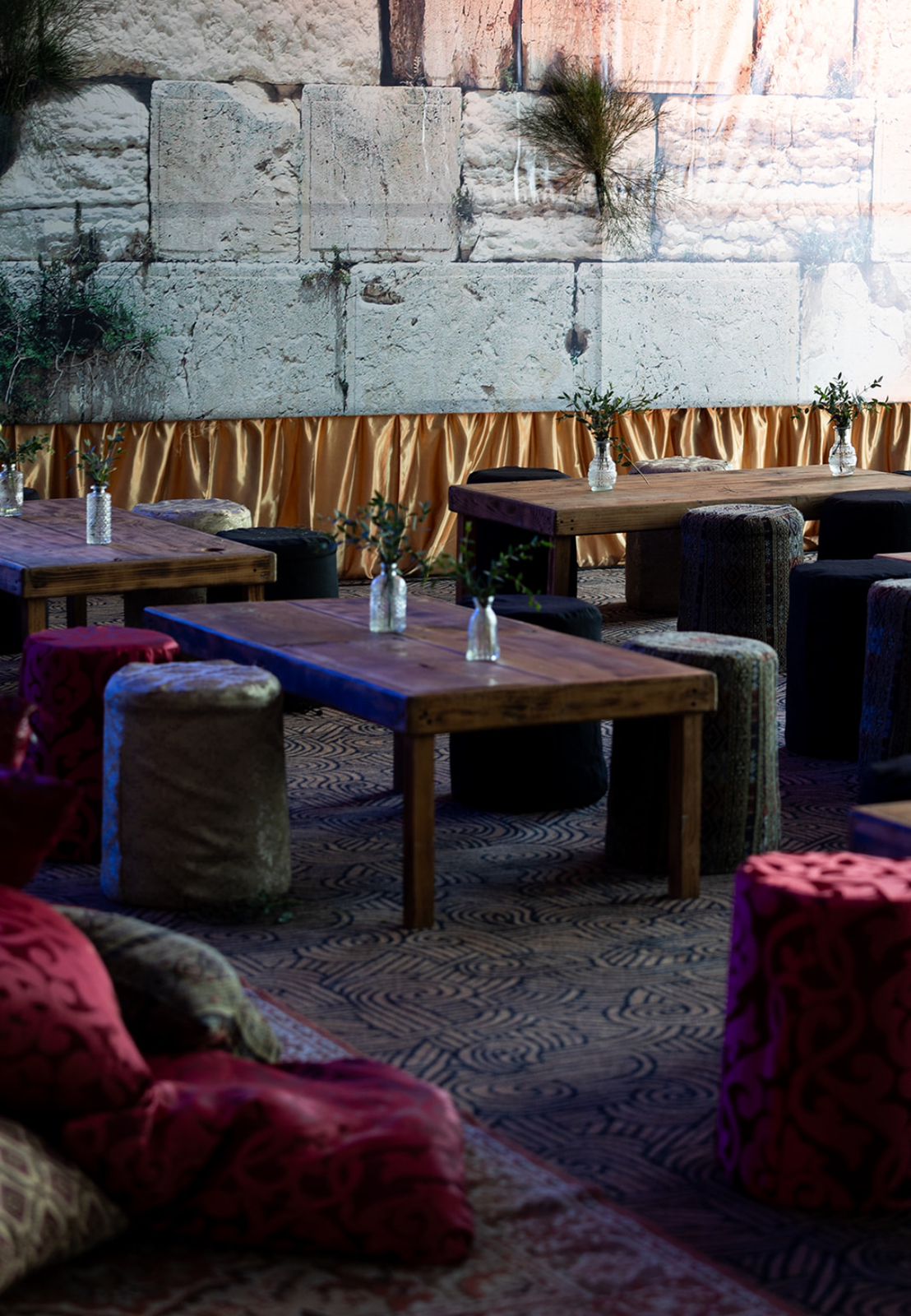 Mesas de centro de madera quemada