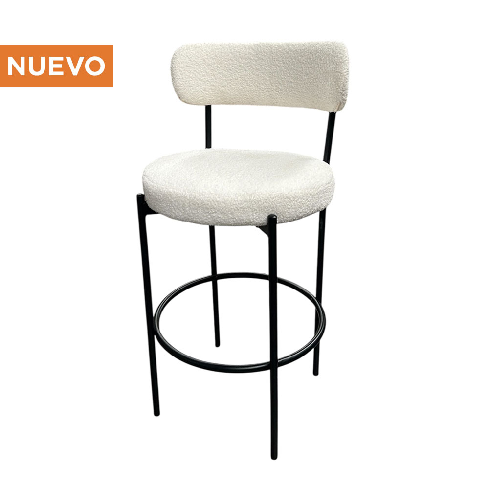 Banco Oslo Negro con Blanco